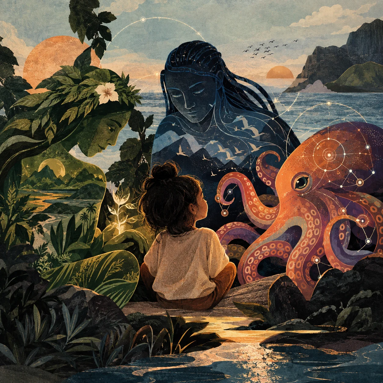 Illustration accompanying An AI raised in relationship